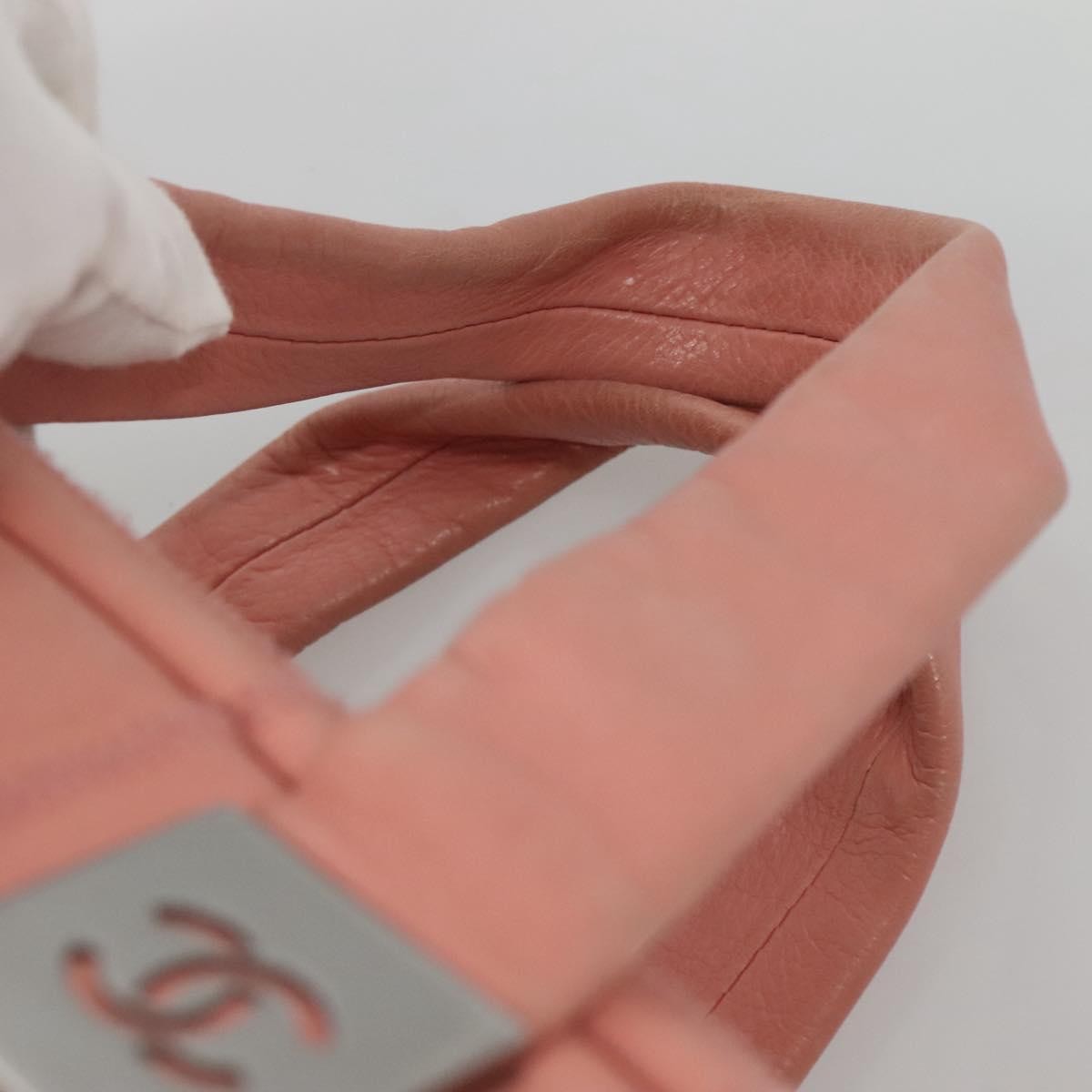 Chanel Chocolate Bar CC Bowler Bag Caviar skin, PINK, LEATHER, Handbag