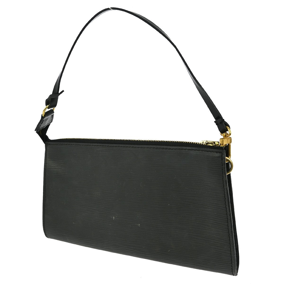 Louis Vuitton Pochette Accessoires Epi Leather, BLACK, LEATHER, Clutche & pouche