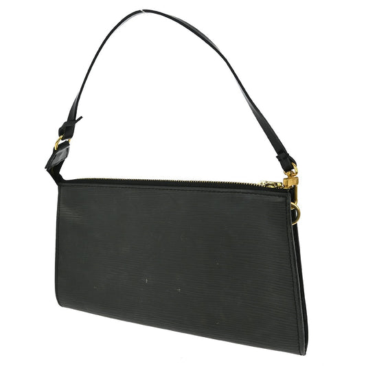 Louis Vuitton Pochette Accessoires Epi Leather, BLACK, LEATHER, Clutche & pouche