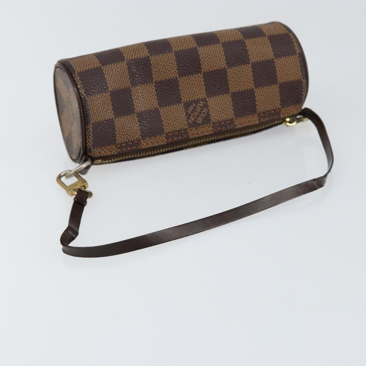Louis Vuitton Papillon Pochette Damier, BROWN, CANVAS, Clutche & pouche