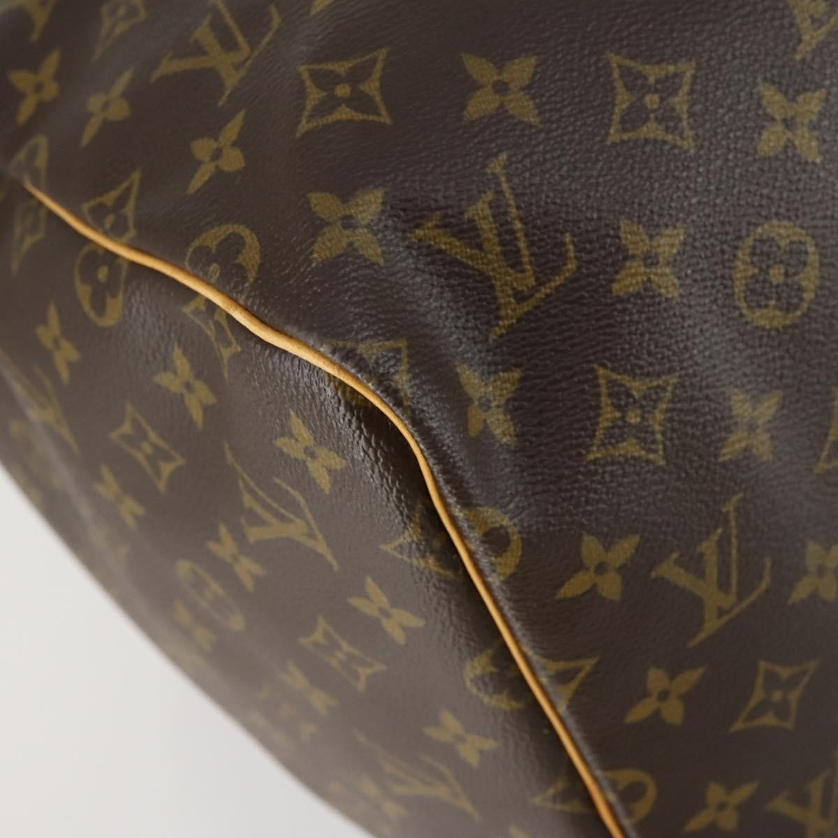 Louis Vuitton Keepall Bag Monogram Canvas, BROWN, CANVAS, Travel bag