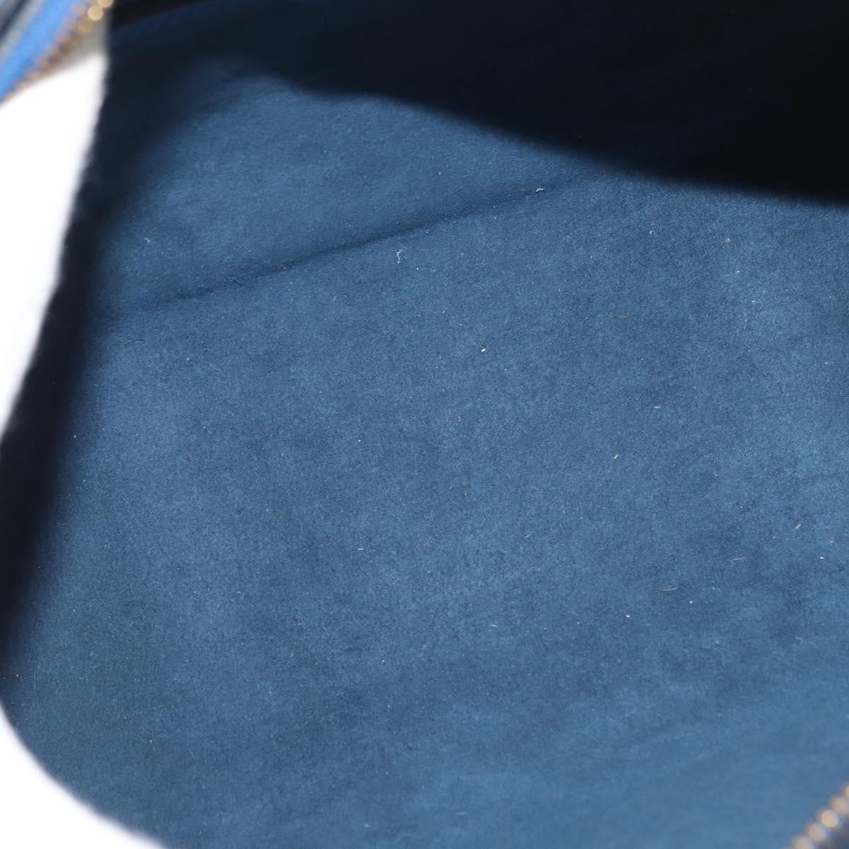 Louis Vuitton Soufflot Handbag Epi Leather, Blue, Leather, Handbag