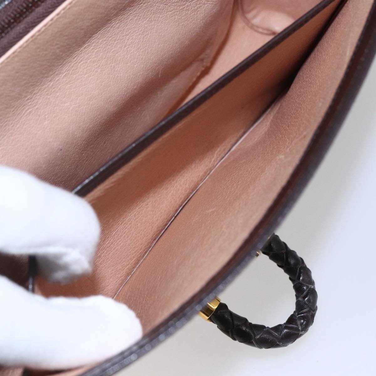 Gucci Vintage Shoulder Bag Leather, BROWN, LEATHER, Shoulder bag