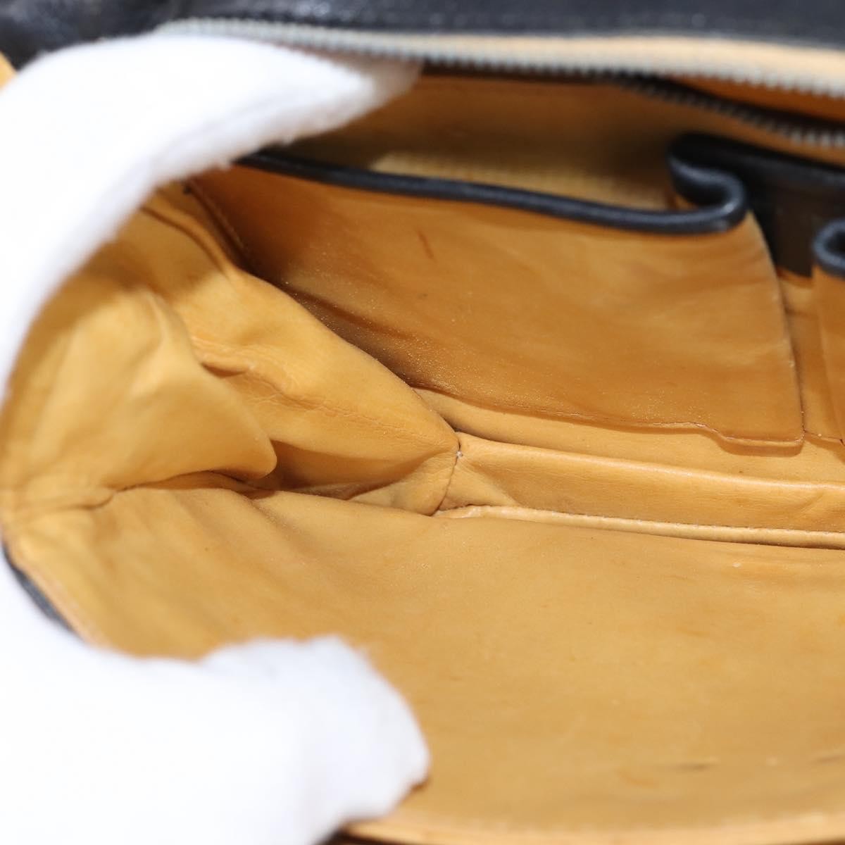 Celine Shoulder Bag Leather, BLACK, LEATHER, Shoulder bag