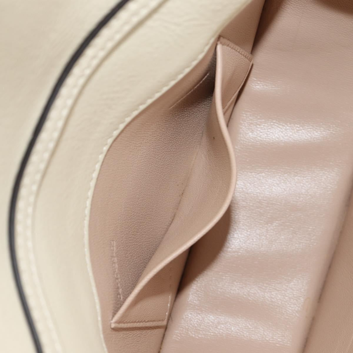 Chloe Nile Minaudière Leather, WHITE, LEATHER, Handbag