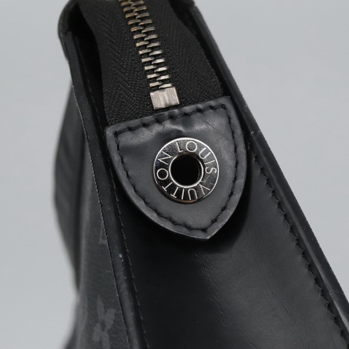 Louis Vuitton Pochette Voyage Monogram Eclipse Canvas, BLACK, CANVAS, Clutche & pouche