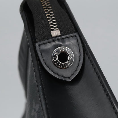 Louis Vuitton Pochette Voyage Monogram Eclipse Canvas, BLACK, CANVAS, Clutche & pouche