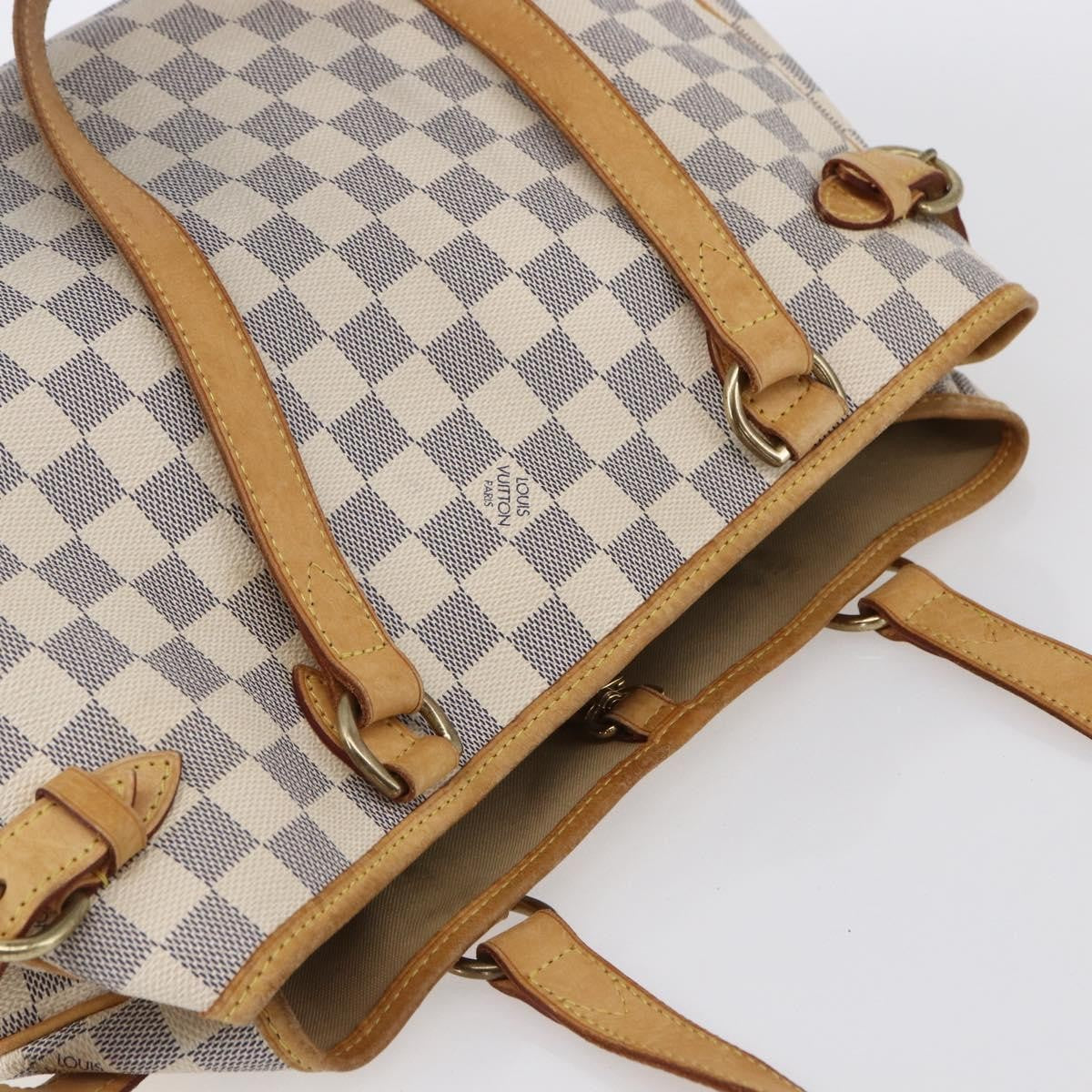 Louis Vuitton Batignolles Handbag Damier, WHITE, CANVAS, Tote bag