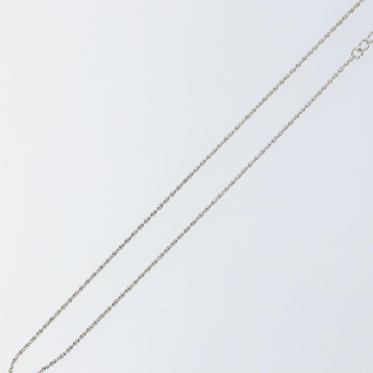 Christian Dior D logo Pendant Necklace Metal, SILVER, METAL, Necklace