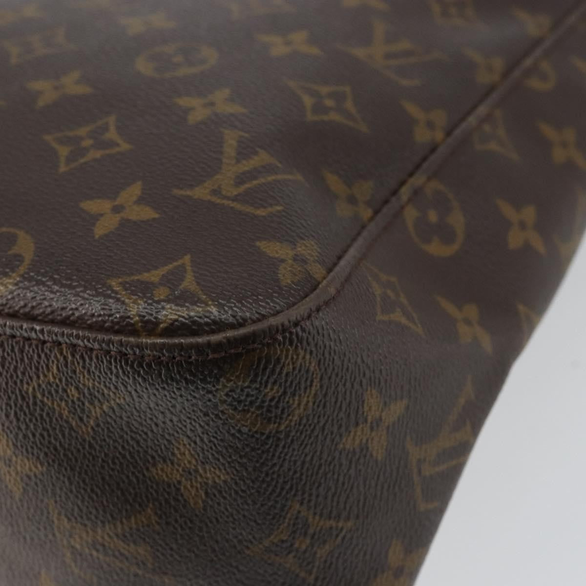 Louis Vuitton Looping Handbag Monogram Canvas, BROWN, CANVAS, Handbag