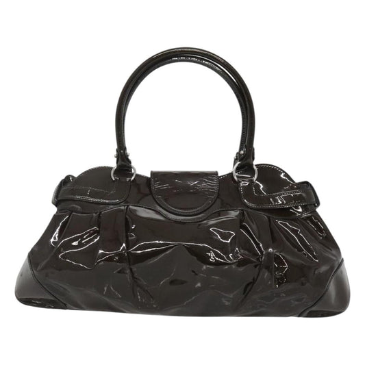 Salvatore Ferragamo Marisa Satchel Patent leather, BROWN, PATENT_LEATHER, Tote bag