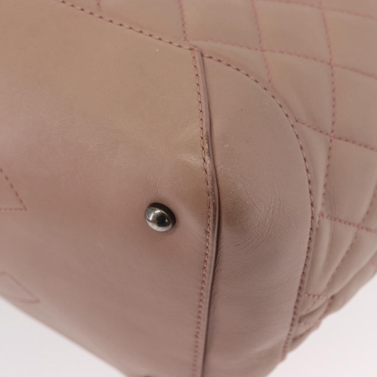 Chanel Easy Shopping Tote Quilted Calfskin, PINK, LEATHER, Tote bag