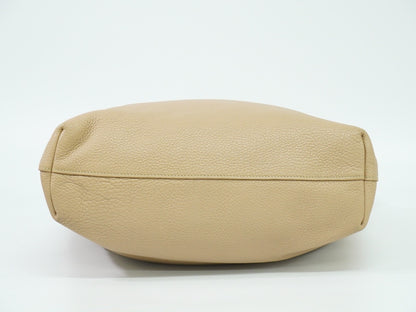 Prada Shopping Tote Vitello Daino, BEIGE, LEATHER, Tote bag