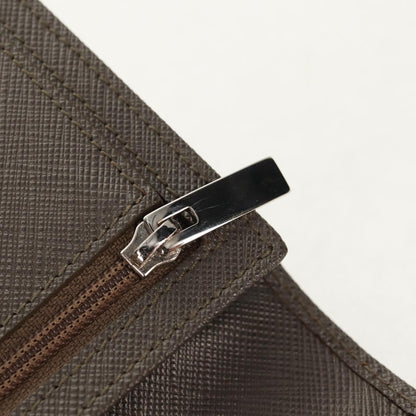 Salvatore Ferragamo Gancini Bifold Wallet Leather, GRAY, LEATHER, Wallets