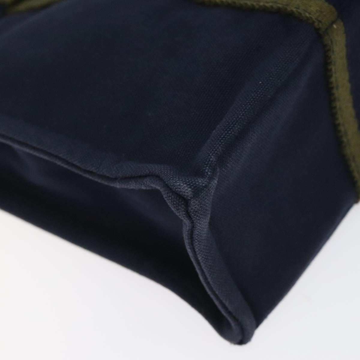 Hermes Fourre Tout Tote Canvas, NAVY, CANVAS, Tote bag