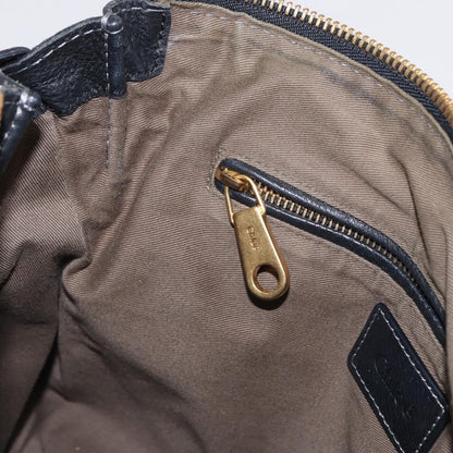 Chloe Marcie Satchel Leather, BLACK, LEATHER, Handbag