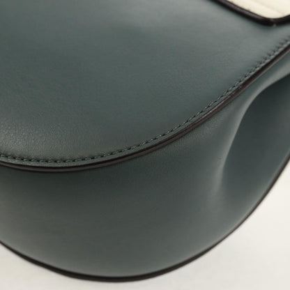 Chloe Drew Shoulder Bag Leather, BLUE, LEATHER, Shoulder bag