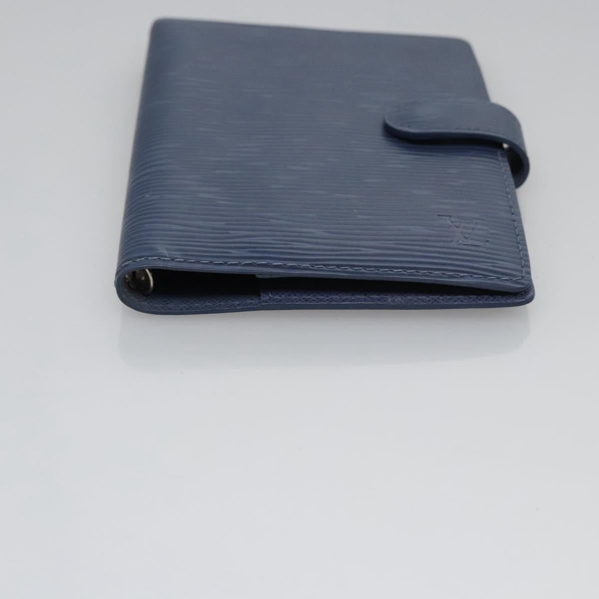 Louis Vuitton Agenda Cover Epi Leather, BLUE, LEATHER, Wallets