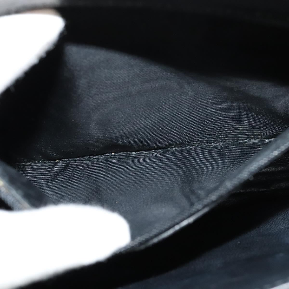 Gucci Vintage Flap Crossbody Bag Leather, BLACK, LEATHER, Shoulder bag