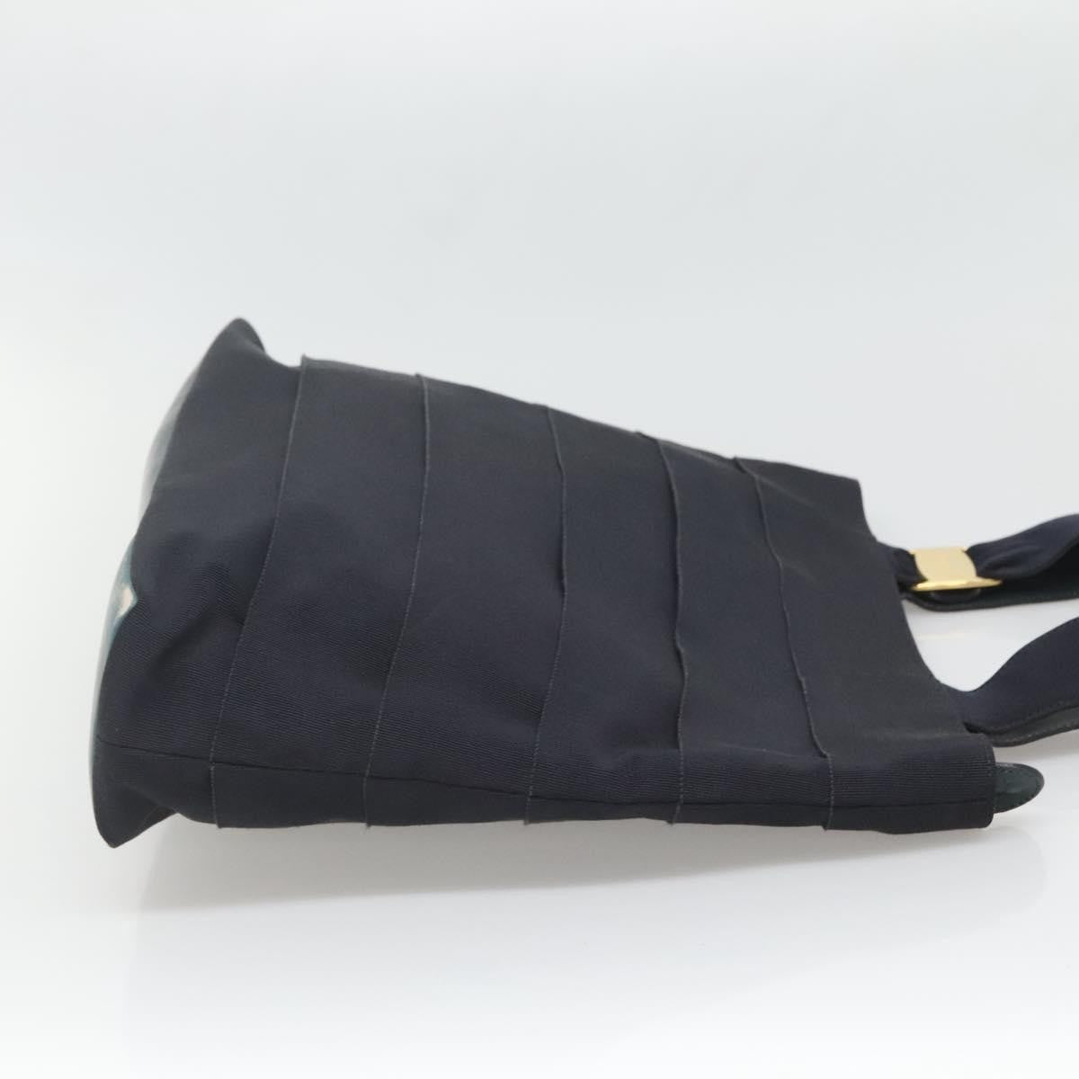 Salvatore Ferragamo Vala tote Canvas, NAVY, CANVAS, Tote bag