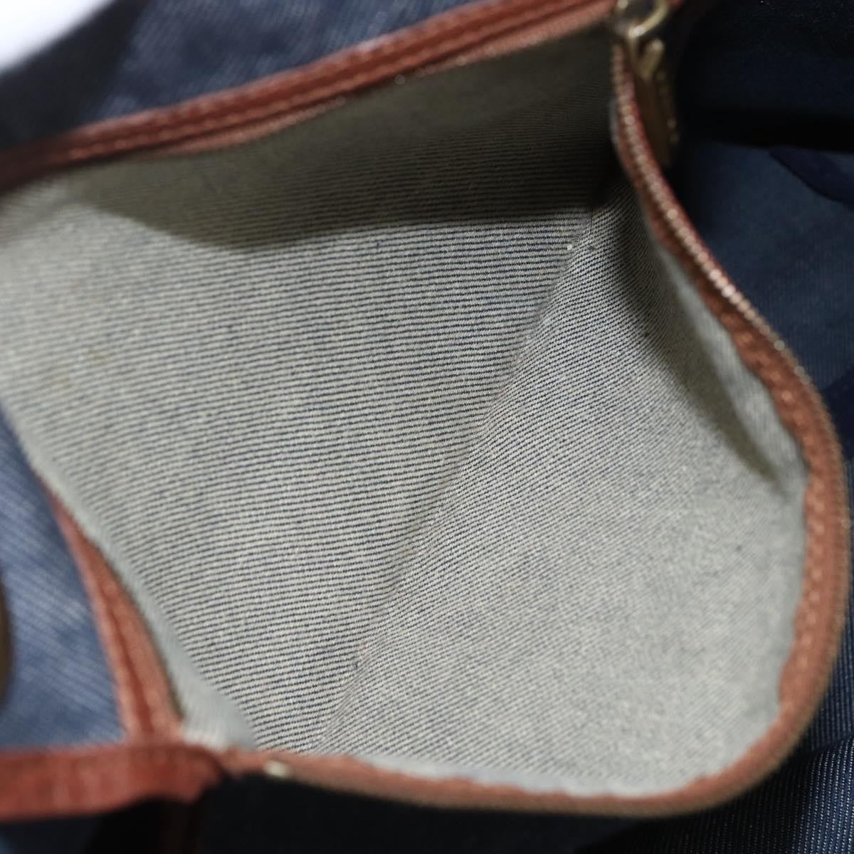 Celine Vintage Macadam Tote bag Canvas, BLUE, CANVAS, Tote bag