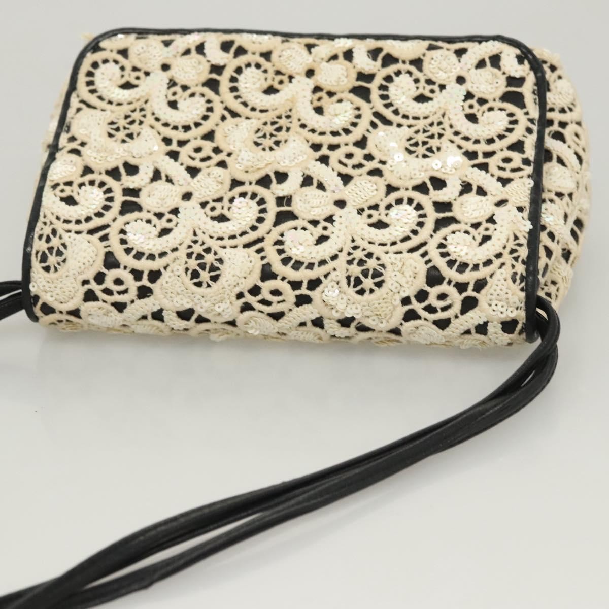 Chanel Floral CC Flap Bag Leather, WHITE, LEATHER, Shoulder bag