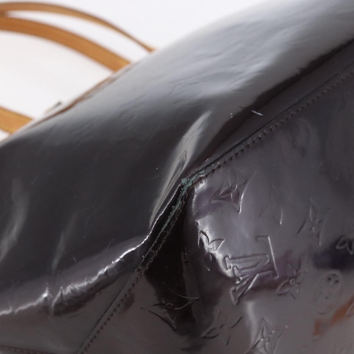 Louis Vuitton Bellevue Handbag Monogram Vernis, PURPLE, PATENT_LEATHER, Tote bag