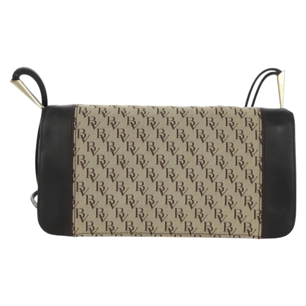 Bottega Veneta Vintage Flap Shoulder Bag Canvas, BEIGE, CANVAS, Shoulder bag