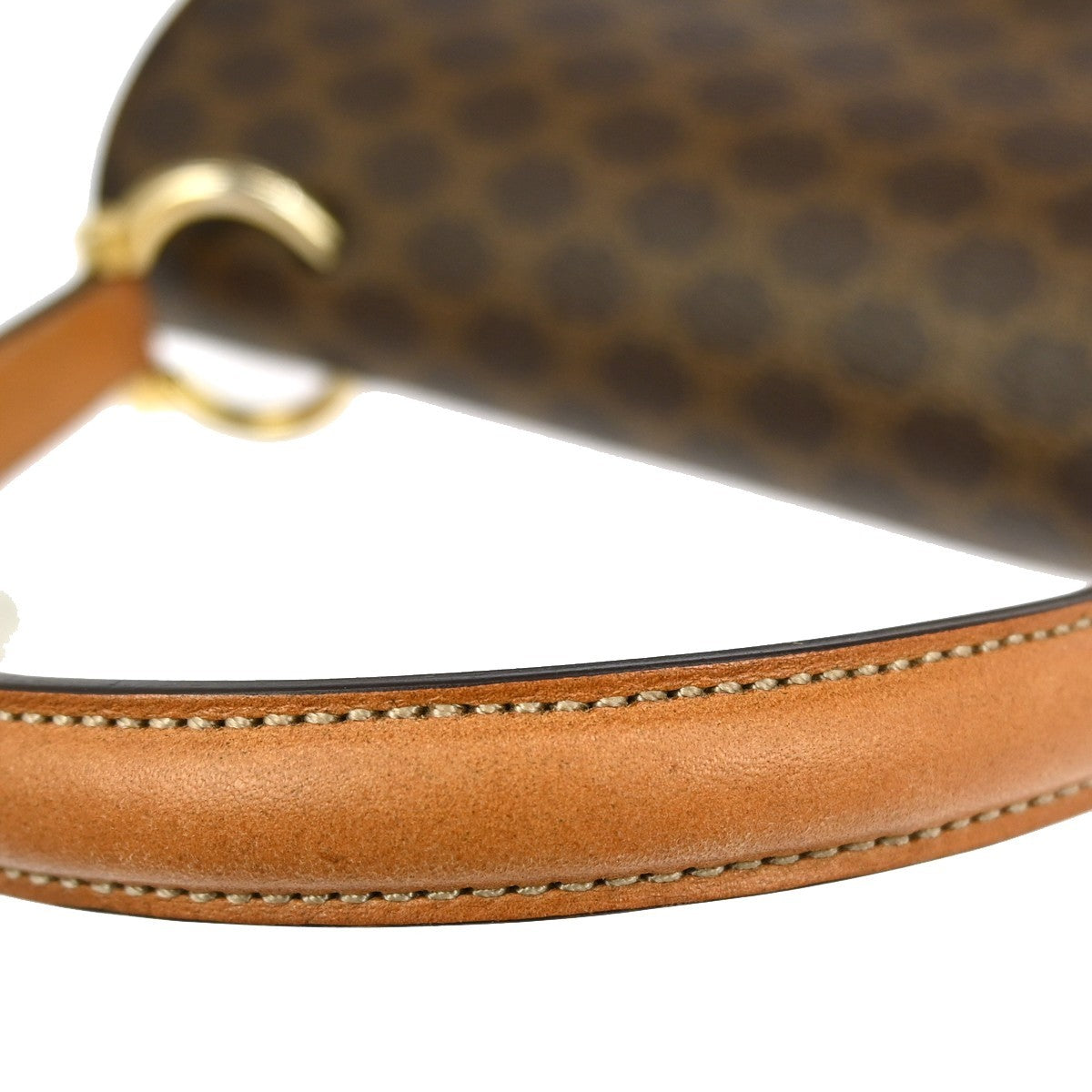 Celine Triomphe vintage handbag Macadam canvas, BROWN, CANVAS, Handbag