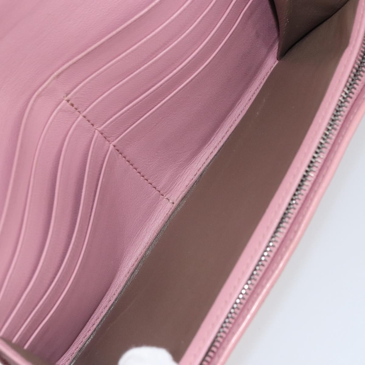 Bottega Veneta Intrecciato Long Zip  Wallet Leather, PINK, LEATHER, Wallets