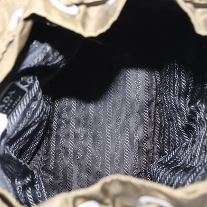 Prada Double Front Pocket Backpack Tessuto, KHAKI, NYLON, Backpack