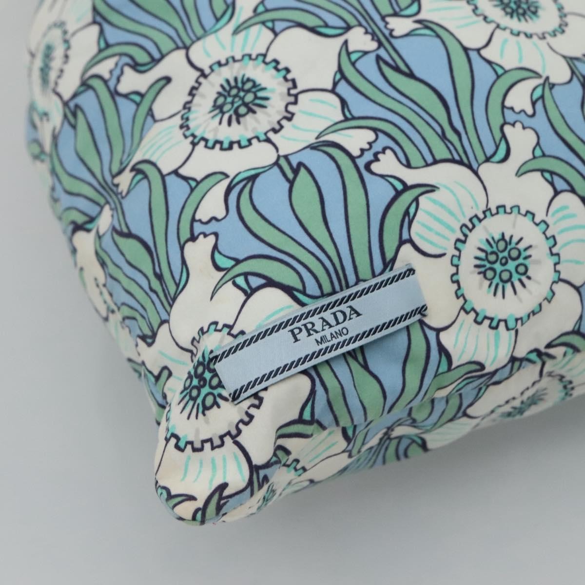 Prada Travel Pouch Tessuto, BLUE, COTTON, Clutche & pouche