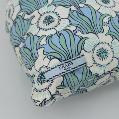 Prada Travel Pouch Tessuto, BLUE, COTTON, Clutche & pouche