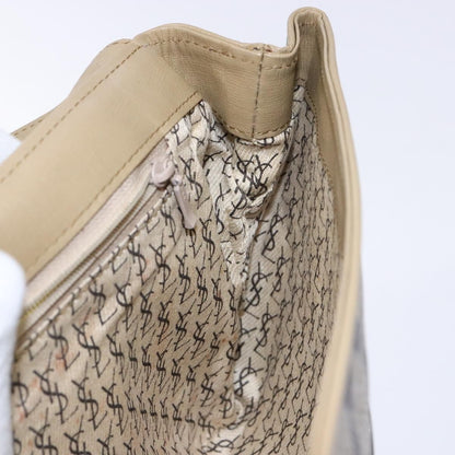 Saint Laurent Vintage Clutch PVC, BEIGE, PVC, Clutche & pouche