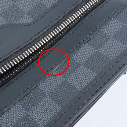 Louis Vuitton Thomas Handbag Damier Graphite, BLACK, CANVAS, Shoulder bag