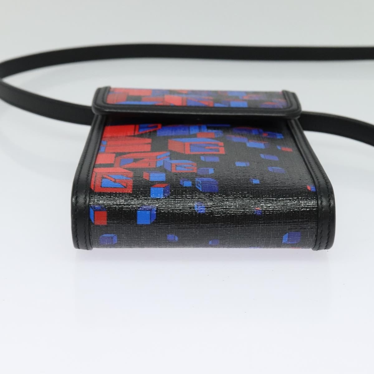 Gucci Flap Square Shoulder Bag Canvas, BLACK, CANVAS, Shoulder bag