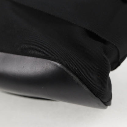 Salvatore Ferragamo Vala Shoulder Bag Nylon, BLACK, CANVAS, Shoulder bag