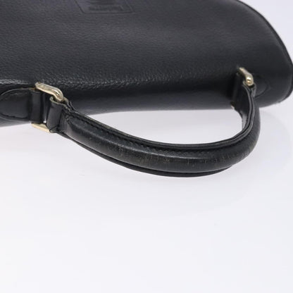 Burberry Vintage Handbag Leather, BLACK, LEATHER, Handbag