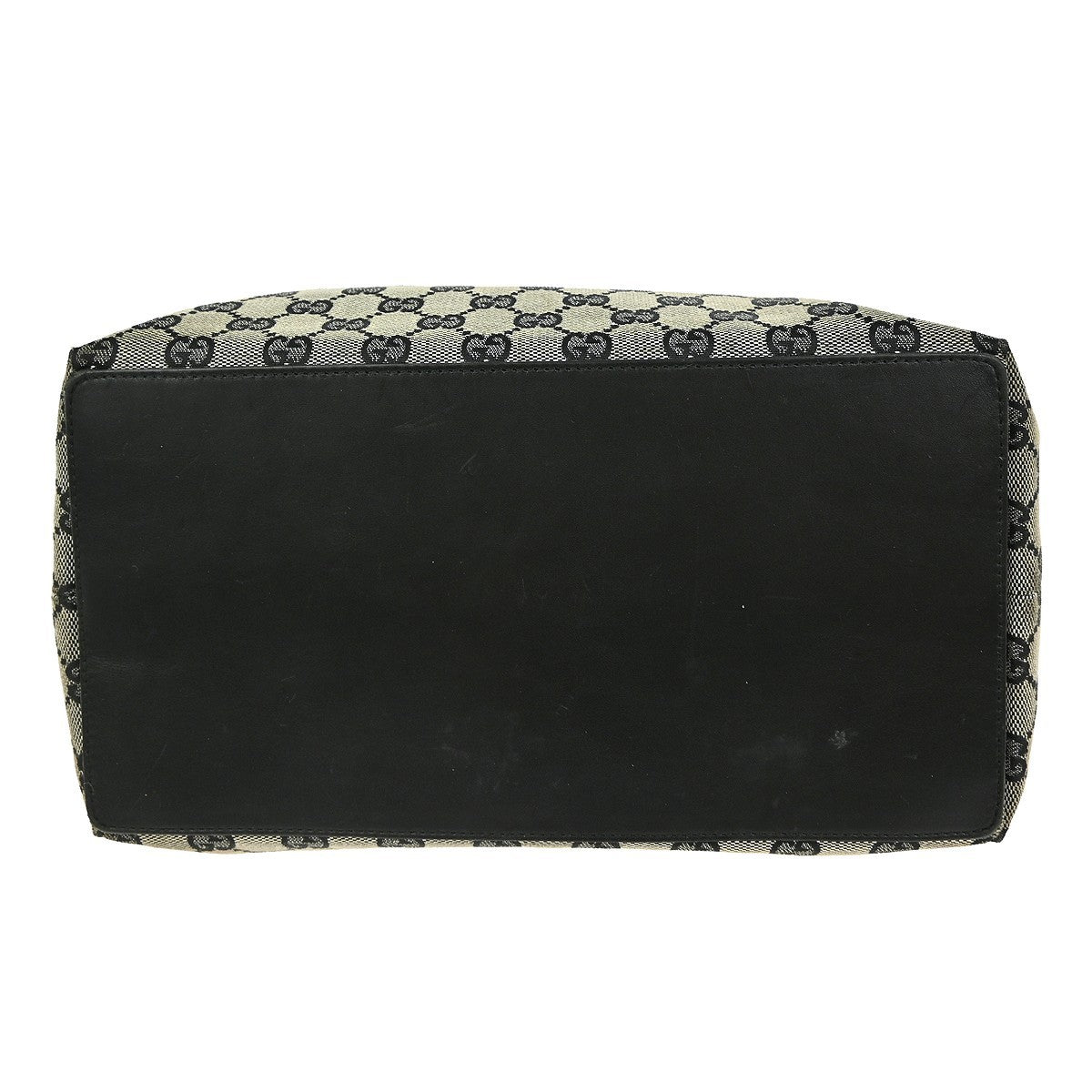 Gucci Vintage Bucket Shopping Tote GG Canvas, BLACK, CANVAS, Tote bag