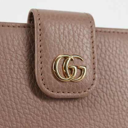 Gucci GG Marmont Wallet Leather, BEIGE, LEATHER, Wallets