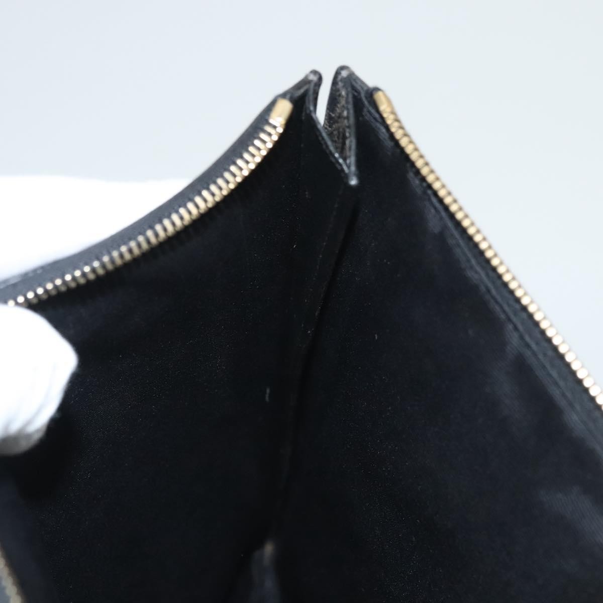 Saint Laurent Zip Pouch Monogram Canvas, BROWN, PVC, Clutche & pouche