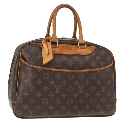 Louis Vuitton Deauville Handbag Monogram Canvas, BROWN, CANVAS, Handbag
