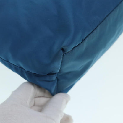 Prada Robot Open Tote Tessuto, BLUE, NYLON, Tote bag