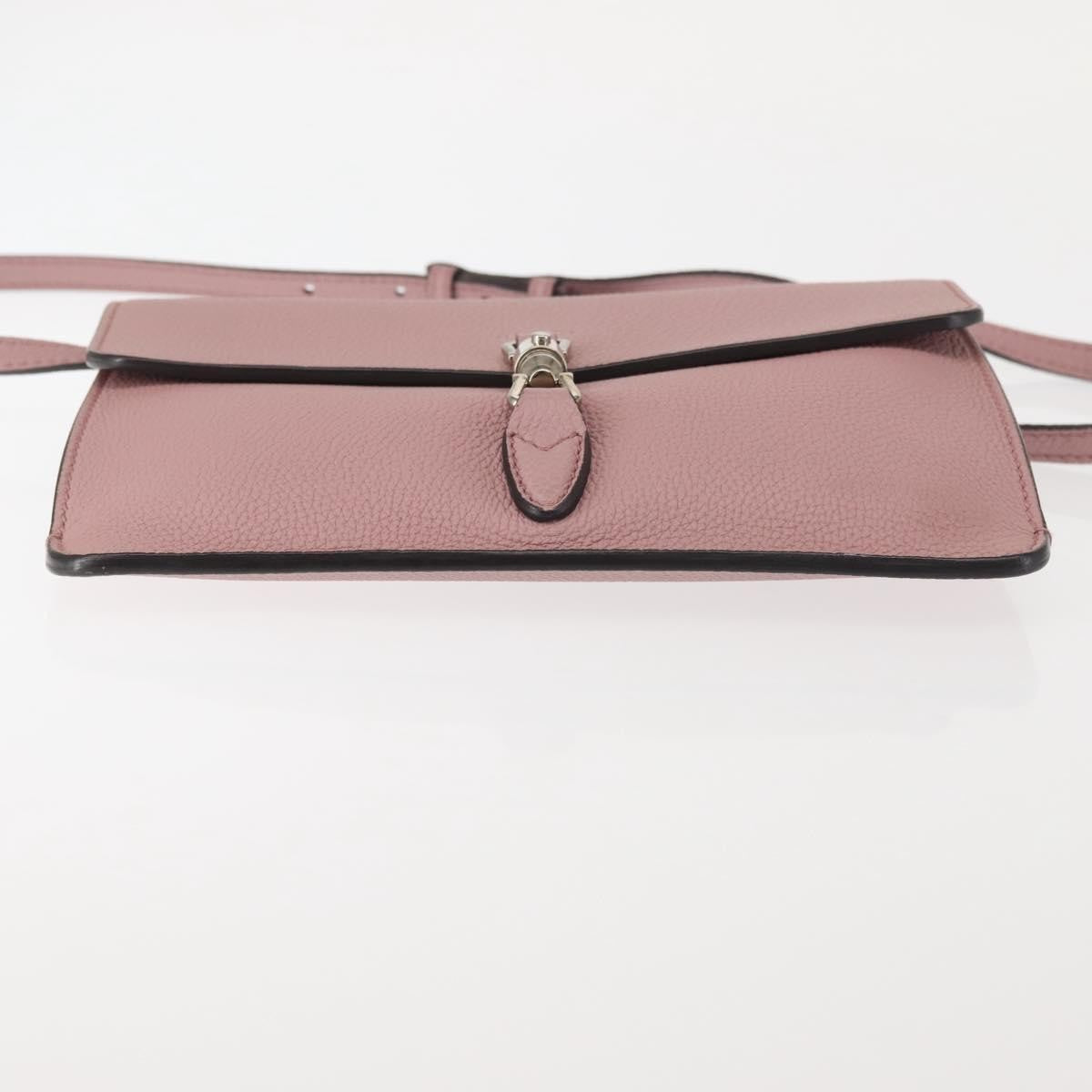 Gucci Jackie Soft Flap Shoulder Bag Leather, PINK, LEATHER, Shoulder bag