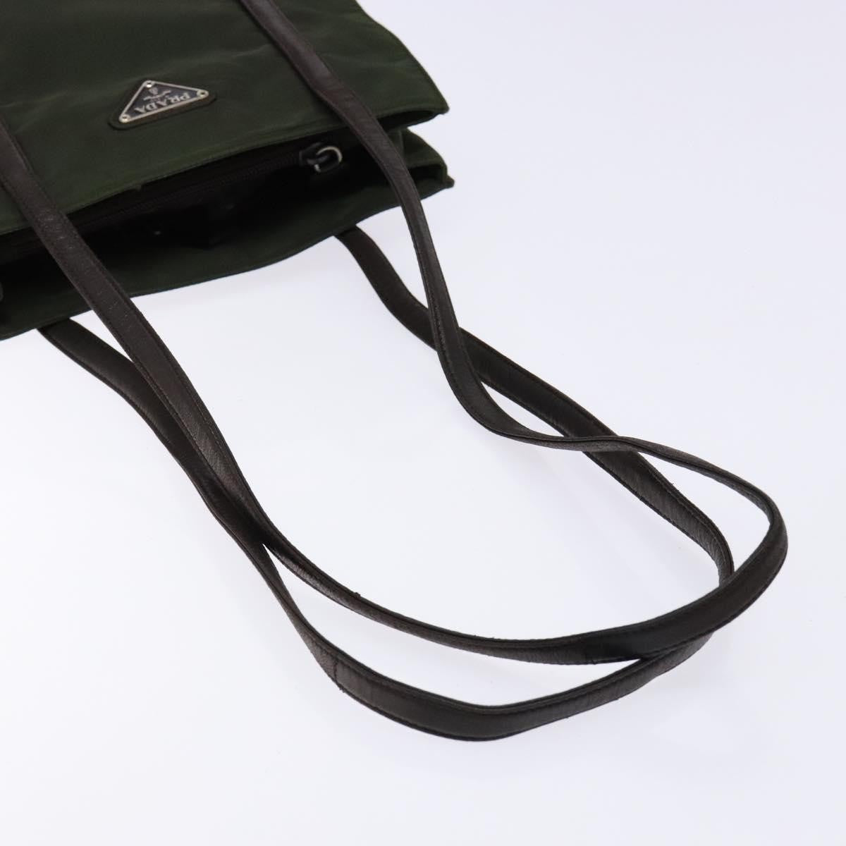 Prada Vintage Shoulder Bag Tessuto, KHAKI, NYLON, Shoulder bag