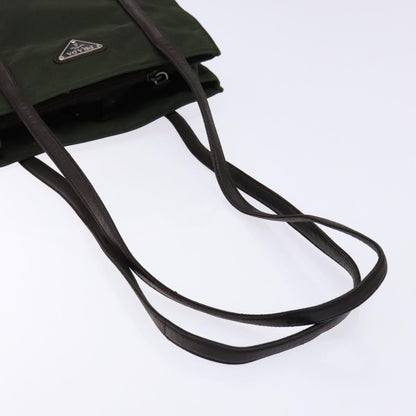 Prada Vintage Shoulder Bag Tessuto, KHAKI, NYLON, Shoulder bag