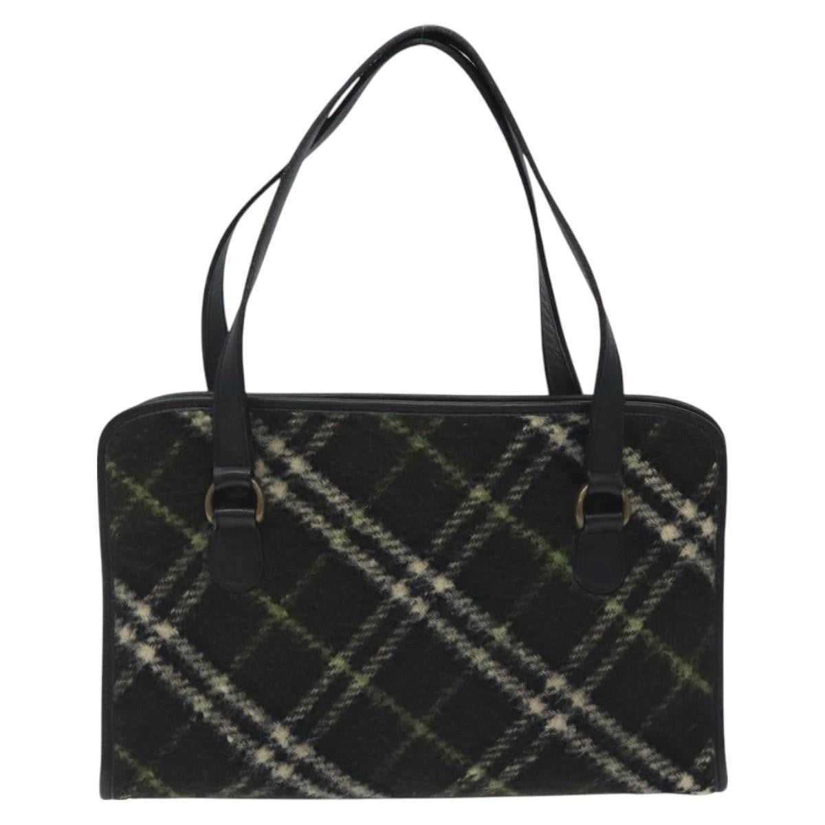 Burberry Nova Check Handbag Tweed, KHAKI, WOOL, Handbag