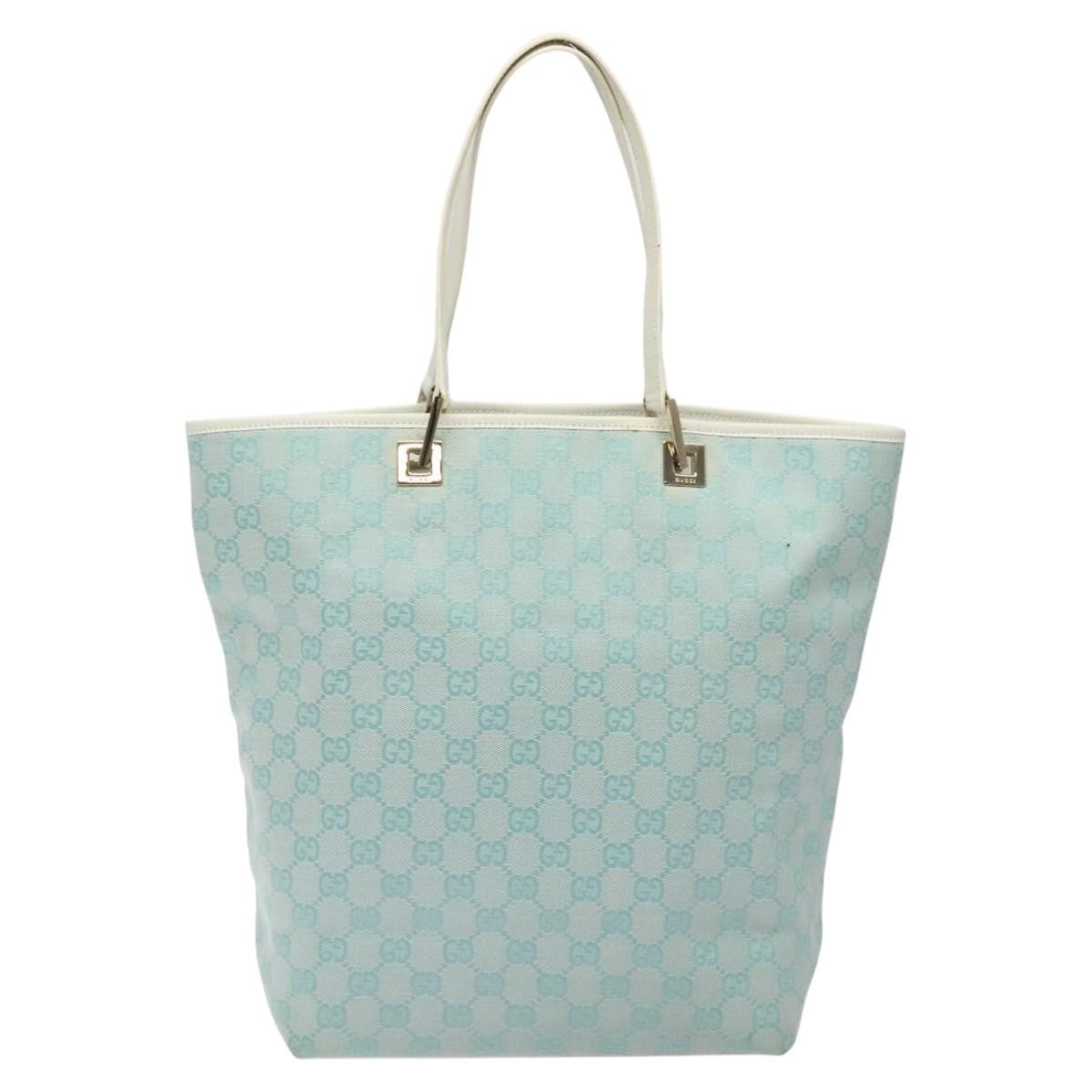 Gucci GG Canvas Bag Canvas, BLUE, CANVAS, Handbag