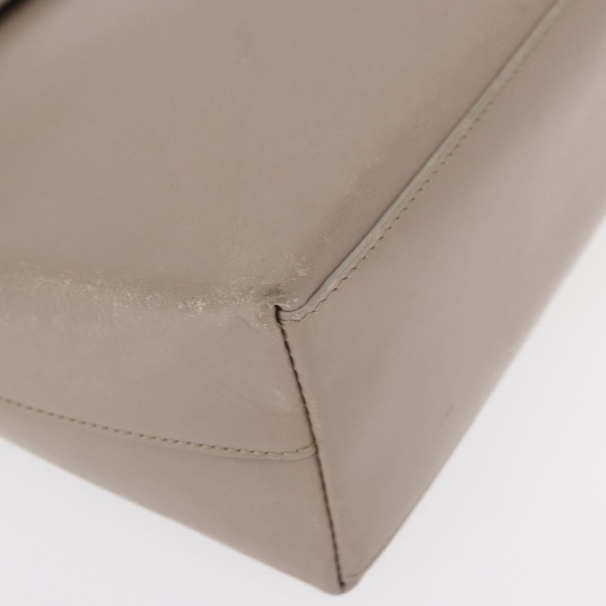 Gucci Vintage Bamboo Handle Bag Leather, BEIGE, LEATHER, Handbag