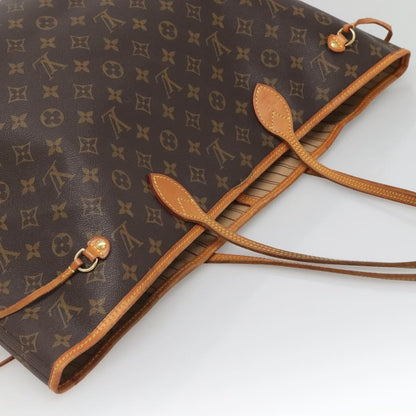 Louis Vuitton Neverfull Tote Monogram Canvas, BROWN, CANVAS, Tote bag